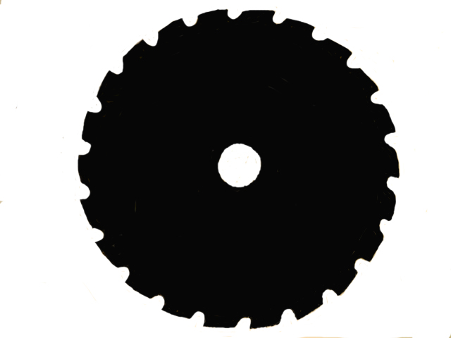 Pilový kotouč křovinořezu  - 80-zubýx230mmx25,4mm  tloušťka 1,8mm