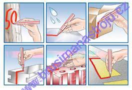 Lesnická popisovací křída  -  Modrá  ČR  -12kusů