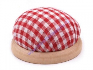 Jehelníček průměr 70mm červený