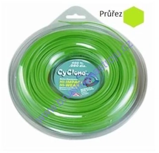 Nylonová žací struna  PROFI  hvězda - 2,0mmx121m